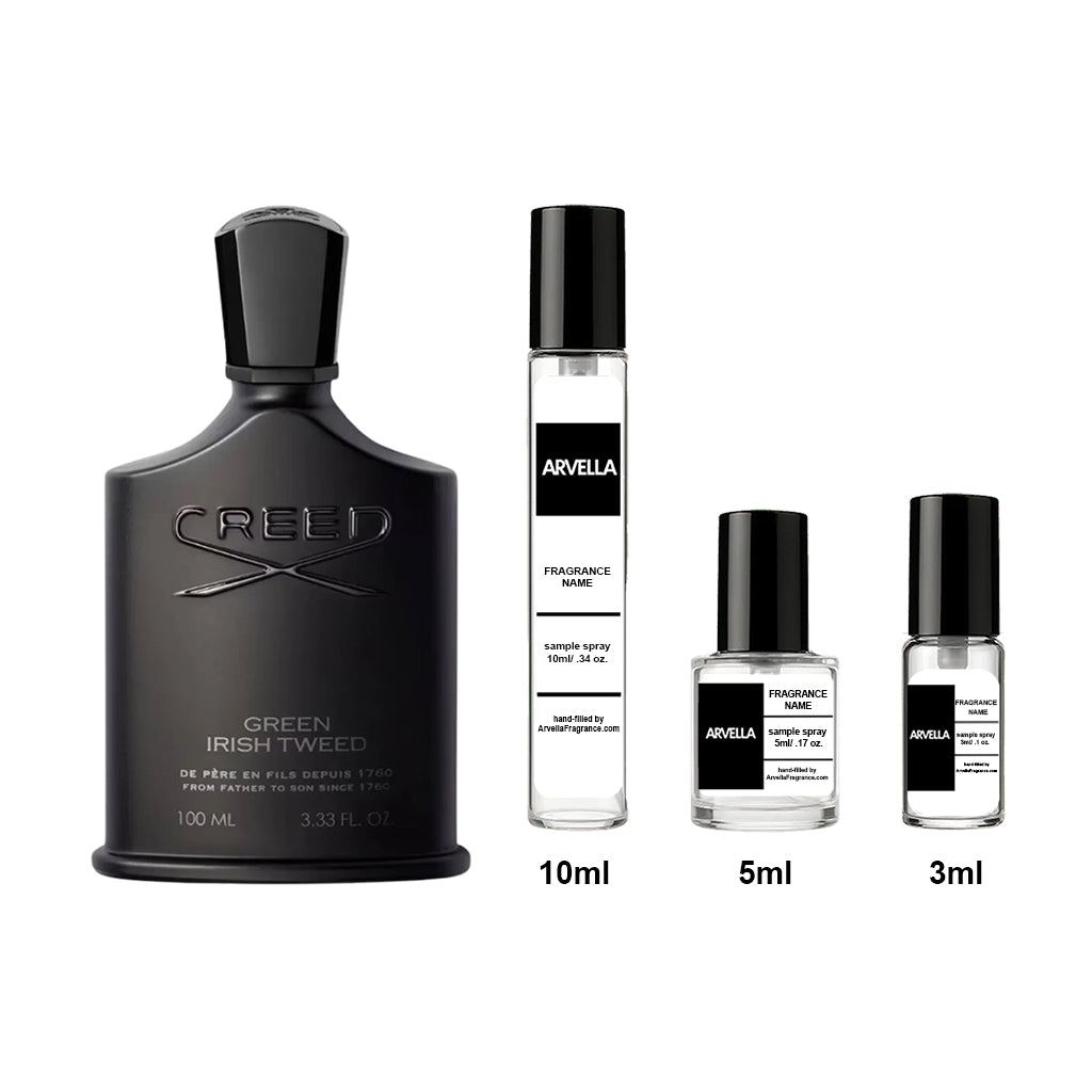 Creed Green Irish Tweed Sample 10ml Spray - Arvella Fragrance